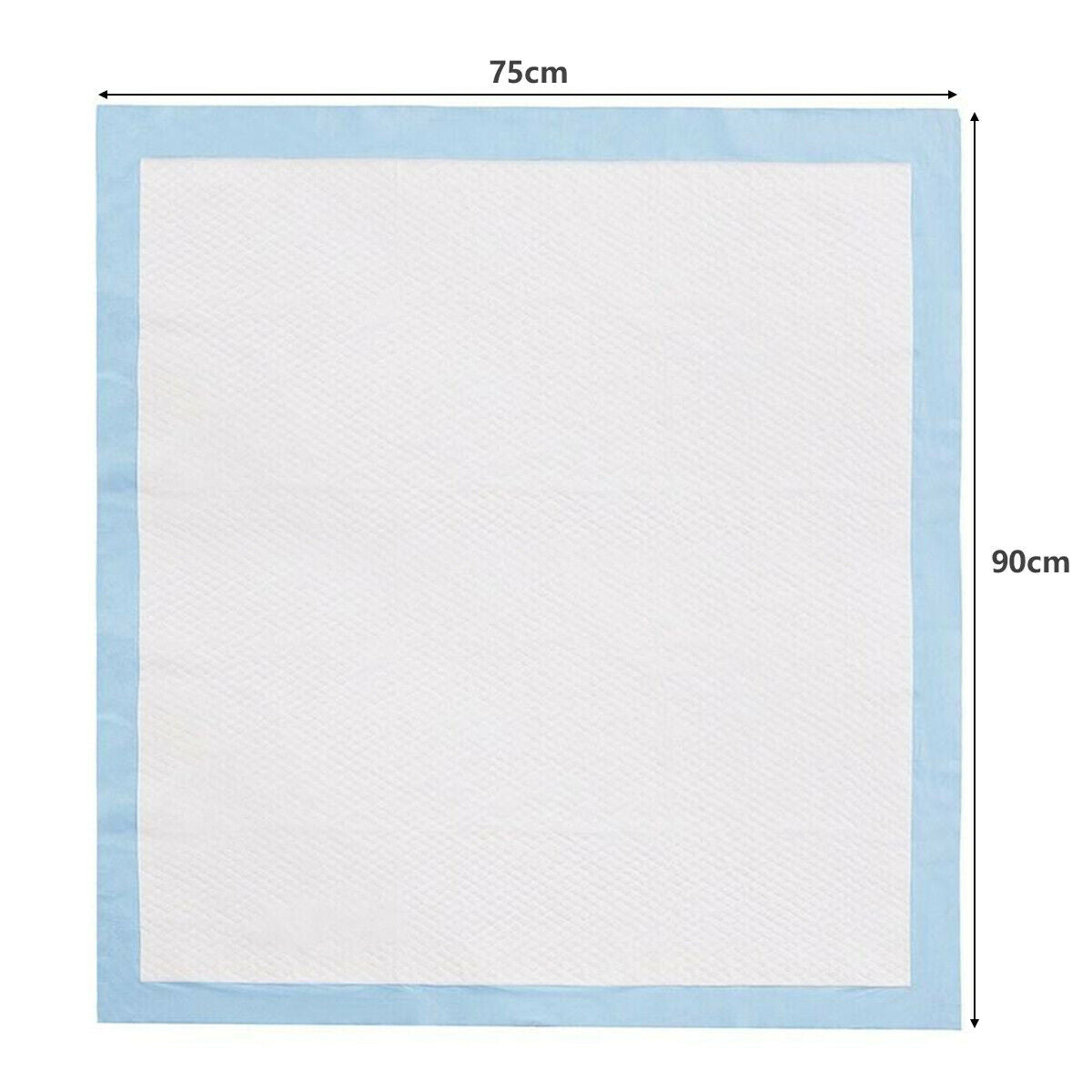 Empapadores para Mascotas con Diseño de 5 Capas – Tamaño XL (75 × 90 cm) – Pack de 100 Unidades