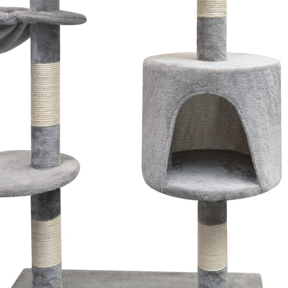 Árbol Rascador para Gatos 125 cm – Color Gris